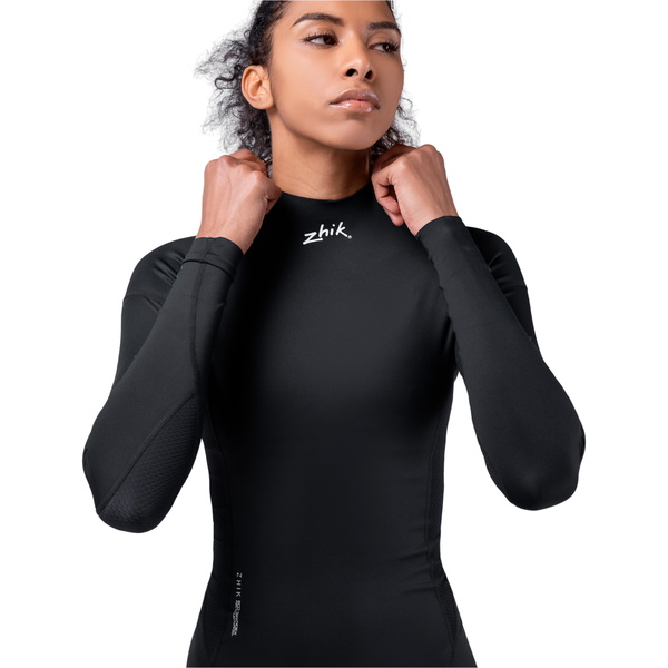 Zhik Dame Eco Spandex UPF50+ Top Langærmet Lycravest DTP-0063-W-BLK - Black